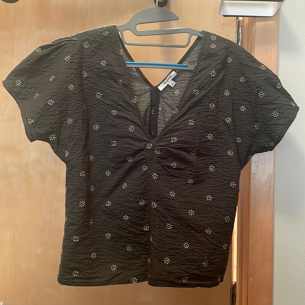 Madewell Green Blouse Size 8